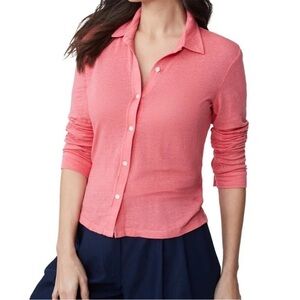 J. Mclaughlin Betty Linen-Blend Top size small